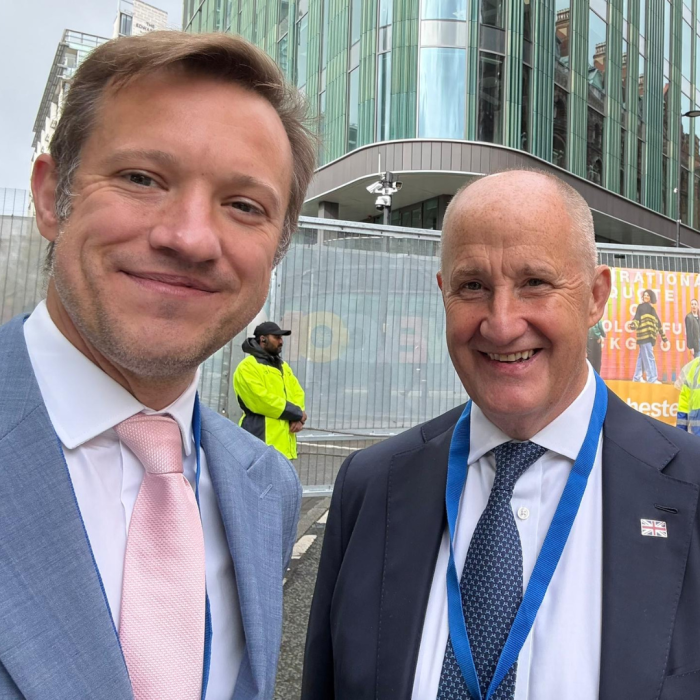 NRLA CEO Ben Beadle with Kevin Hollinrake MP